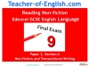Edexcel GCSE English Reading Non fiction Texts Teaching Resources (slide 1/94)